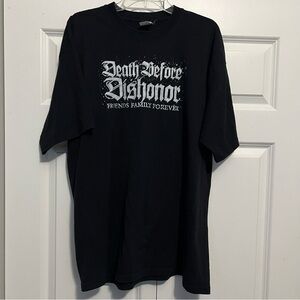 Vintage Early 2000 Original Death Before Dishonor Band Shirt Size XL